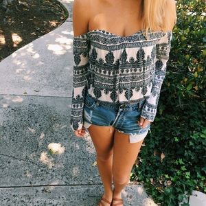 Off the shoulder top
